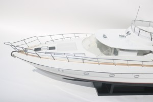 PRINCESS 60 Handcrafted Painted Wooden Modern <b>Yacht</b> Model Freestanding for Home Decor Thanksgiving Gift - Product Image 2