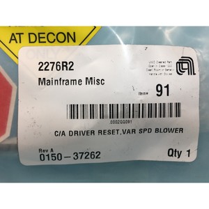 AMAT 0150-37262 C/A DRIVER RESET, VAR SPD BLOWER - Equipo y piezas de semiconductores de confianza de Trusted Global Legacy - Product Image 1