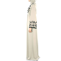 Abayas mi-longues décontractées pour femmes musulmanes grandes tailles, ethniques, légères, respirantes, infroissables, extensibles dans les quatre sens, à manches longues, vente en gros
