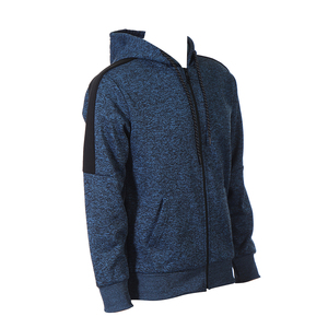 Sudadera con Capucha para Hombre, Color Gris Sólido, Algodón French Terry, Bolsillo Canguro, Corte Regular, Estilo Casual, para Otoño - Product Image 3