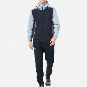 Custom Windbreaker Tracksuit Sport Jacket Track Zip up <b>Wind</b> <b>Breaker</b> Tracksuit for Men Windproof Workout Nylon Tracksuit Set - Product Image 2