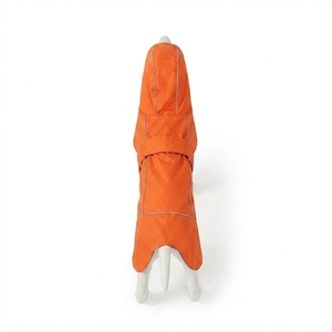 Wholesale <b>Dog</b> Rain <b>Coat</b> <b>Waterproof</b> PU Pet Jacket Solid Color Lightweight Outdoor Pet Clothing Custom OEM ODM - Product Image 5