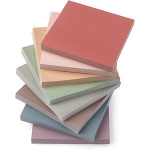 80 Foglietti Adesivi 3x3 in 8 Colori - Facili da Usare a Casa, Scuola e Ufficio - 8 Blocchetti/Confezione - Product Image 1