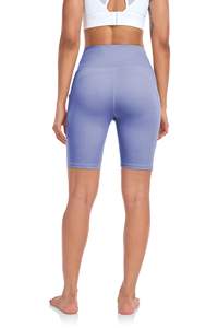 Shorts deportivos de malla de poliéster para mujer, corte relajado, transpirables, cintura elástica, para entrenamiento, correr, gimnasio. - Product Image 6