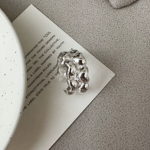 S925 Sterling Silver Korean-style Niche Design Double-layer Love <b>Ring</b> Korean-style Retro Simple Heart-shaped <b>Ring</b> - Product Image 1