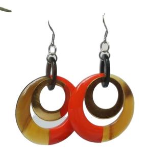 Boucles d'oreilles en corne véritable pour femmes et filles, 100% naturelles et écologiques, bijoux de luxe populaires, corne de buffle d'Afrique du Sud - Product Image 1