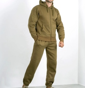 Chándal personalizado de alta calidad para hombre, ropa informal, chándal para hombre, 2 piezas, cremallera completa, gimnasio, trotar, traje con bolsillos - Product Image 1