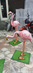 Best Quality FRP <b>Flamingo</b> Statue Handcrafted Garden Decor for <b>Hotels</b> Resorts Parks and Outdoor Display Available For Sale - Product Image 3