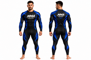Maillot de compression à manches longues pour homme, personnalisé par sublimation, pour MMA, Jiu Jitsu, Grappling, Lutte, entraînement et performance - Product Image 2