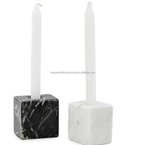 Premium <b>Matte</b> Finish Marble Cylindrical Candle Holder Handmade Decorative Candle Stand for Elegant Interior and <b>Table</b> Decoration - Product Image 3