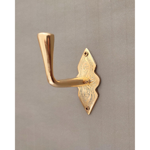 Modern Style Solid Metal Brass Whale Wall Hooks with Detachable Design Rails and <b>Key</b> Hanger Coat Hook-Wall Mounted Decorative - Product Image 2
