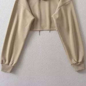 Sudadera Corta de Tela Suave 2026, Sudadera Informal de Manga Larga, Mezcla de Algodón Transpirable y Cómoda, Sudadera Corta a la Moda - Product Image 3