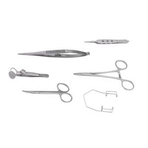 ชุดเครื่องมือผ่าตัดขนาดเล็ก 7 ชิ้น เครื่องมือผ่าตัดพื้นฐาน สแตนเลสสตีล ชุดผ่าตัดแบบใช้ซ้ำได้ สำหรับศัลยกรรมจักษุและศัลยกรรมพลาสติก - Product Image 2