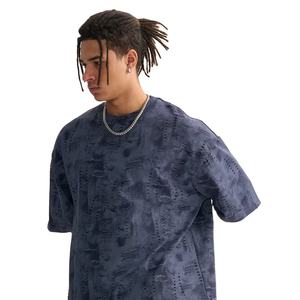 Camisetas de Hombre Oversize con Textura Vaquera 100% Algodón, Estilo Casual y Desgastado, con Logotipo Personalizado, Nueva Colección - Product Image 3