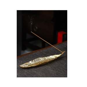 ที่วางธูปโลหะรูปใบไม้ มีจำหน่ายในราคาขายส่ง - Product Image 3