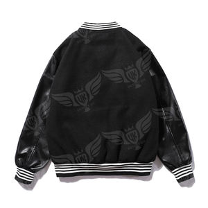 Veste universitaire personnalisée OEM avec patch en chenille, blouson bomber brodé vintage pour homme, style streetwear, fabricant - Product Image 4