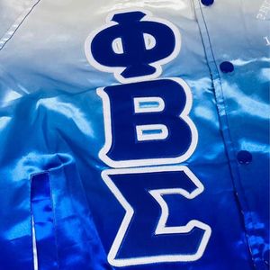 Chaqueta Bomber Desgastada Phi Beta Sigma para Hombre, Ajuste Cómodo, Tela Premium, Ropa de Fraternidad Griega, Prenda Exterior Informal - Product Image 5