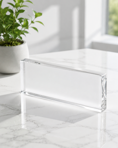 Customizable Eco-friendly Acrylic Logo <b>Block</b> Stylish for Office Event Promotion Enhances Brand Identity - Product Image 1