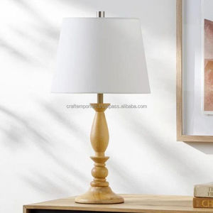 Lámparas decorativas de madera con diseños tallados a mano, carpintería pulida y pantallas artesanales para realzar rústicas o modernas - Product Image 4