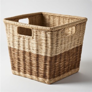 Panier artisanal haut de gamme en jonc de mer pour un rangement élégant de cuisine et de salle de bain, durable et multifonctionnel, décoration intérieure - Product Image 2