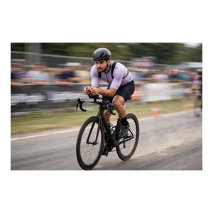 Maillot de cyclisme personnalisé Shan Apparel pour homme, lavande, manches courtes, fermeture éclair sur le devant, respirant, 100 % polyester, pour la course à vélo - Product Image 4