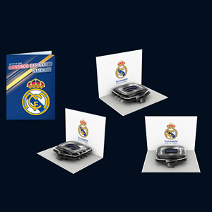 3D Pop-Up Stadium Greeting Card Digital Printing Matte Varnishing <b>Gift</b> - Product Image 3