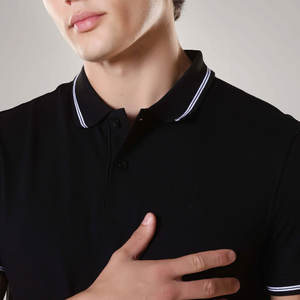 Camiseta Polo con Logotipo Personalizado para Hombre, Mezcla de Algodón de Alta Calidad, Proveedor OEM, Camiseta Polo Ajustada para Hombre, Ropa Casual, Fabricante al por Mayor - Product Image 3