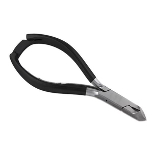 Outil professionnel de manucure en acier inoxydable à double ressort avec poignée ergonomique noire antidérapante pour éliminer les peaux mortes - Vente en gros - Product Image 1