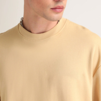 Camisetas de Hombre al por Mayor, Tendencia Actual, Corte Regular, 100% Algodón, Felpa, Estampado, Lavado Vintage, Color Sólido, Transpirables, de Secado Rápido