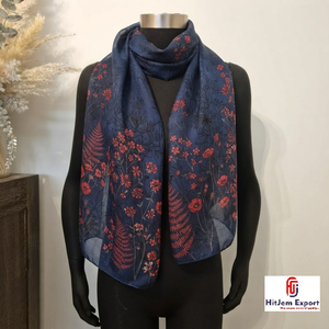 Custom Printed Long <b>Scarf</b> Soft Fabric Head <b>Scarf</b> White Label Low MOQ OEM ODM Textile Manufacturer Fashion Brands - Product Image 5