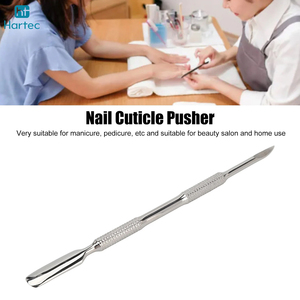 Pousse-cuticules professionnel en acier inoxydable de qualité salon, avec poignée texturée antidérapante et haute performance pour le soin des ongles - Product Image 5