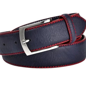 <b>Men</b>’s Casual Fashionable Business Genuine Cowhide Full Grain <b>Leather</b> <b>Belt</b> with Steel Buckle Customizable Design Adjustable - Product Image 4