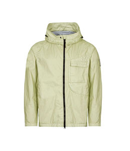 Chaqueta Softshell con Capucha para Hombre, Color Verde Claro, Cierre de Cremallera, Resistente al Agua, Corte Regular, para Todas las Estaciones, Ropa de Exterior - Product Image 1