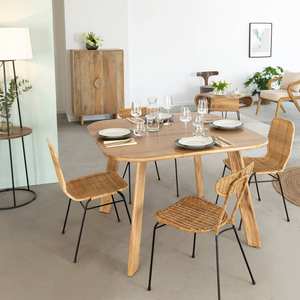 Table à manger en bois d'acacia Vandana Solace Cresta - Product Image 1