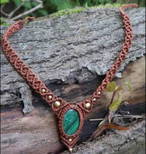 Super sept Chakra pierres précieuses forme ronde réglable macramé collier bijoux faits à la main pour femmes bijoux hommes Yoga bijoux - Product Image 3