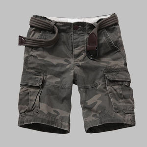 Shorts d'été pour hommes, shorts tactiques, pantalons slim fit, shorts cargo pour hommes, poches OEM, logo personnalisé - Product Image 2