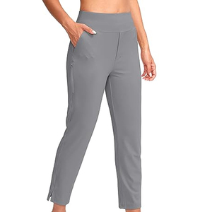 Pantalon de sport décontracté pour femme en polyester/spandex, coupe droite, idéal pour le golf et les loisirs en extérieur - Product Image 1