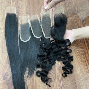 Super oferta: Cabello humano vietnamita 100% natural, liso y ondulado, con cierre de encaje HD, sin enredos ni caída. - Product Image 3