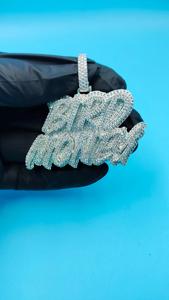 Colgante de Plata de Ley con Moissanita, Joyería de Moda Urbana de Lujo para Uso Diario, para Hombres y Mujeres - Product Image 2