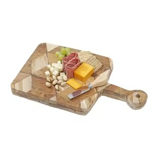 Planche à découper en bois massif pour la préparation des aliments, ustensiles de cuisine artisanaux - Product Image 2