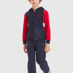 Conjunto deportivo de dos piezas con cremallera personalizado a bajo precio para niños, conjunto deportivo de dos piezas con cremallera para venta en línea - Product Image 5