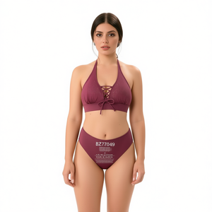 HDJ Plus Size One Piece Swimsuit <b>Tummy</b> <b>Control</b> Conservative Beachwear Sexy Monokini Bathing Suit BZ77049 - Product Image 2