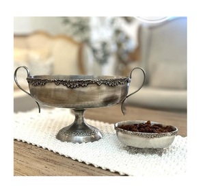 Bol de service au design fantastique en aluminium, couleur or et noir, pour fruits et chocolat, qualité exclusive - Product Image 4