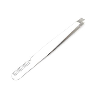 Pinza para Cejas Reutilizable de Primera Calidad, Ecológica y Ligera, con Peine, Punta Inclinada de Acero Inoxidable, Accesorio de Cuidado Personal - Product Image 4