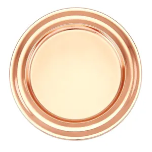 Assiette de présentation artisanale élégante, classique, unique, raffinée, personnalisée, ronde, en ardoise martelée, pour les fêtes - Product Image 3