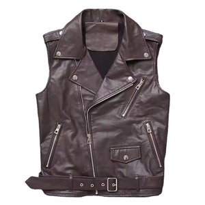 Chaleco de cuero de nuevo diseño para hombre, fabricado en Pakistán, en oferta, de buena calidad, disponible en stock. - Product Image 1