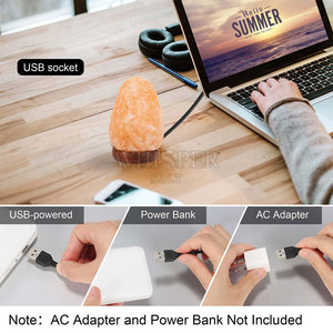 Natural Glow Himalayan <b>Mini</b> Salt Lamp Carved Warm Light Modern Style High Quality Home Decor for Room - Product Image 4