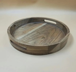 Honest Build Luxury Wooden Serving Tray Durable & Customizable for Reliable Use in <b>Kitchen</b> Dining Room Celebrations - Product Image 1