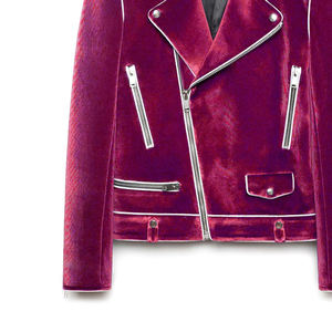 Veste de Costume Classique en Velours pour Homme, Premium, Douce, Hiver, Col Montant, avec Logo Frontal, Élégante pour Mariage - Product Image 6