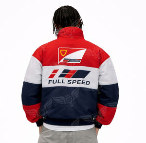 Veste de course automobile personnalisée, style vintage A1 NSCAR, entièrement brodée, logo personnalisé, fabricant de vestes de course universitaires - Product Image 6